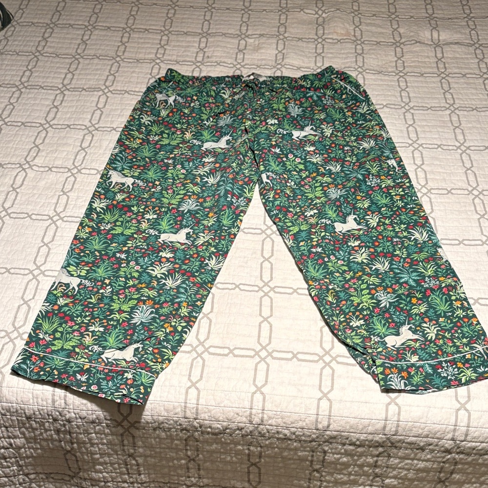 Printfresh Unicorn Pajama Set - Green and White - Picture 4 of 5